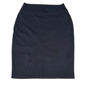 Black Knee-length Pencil Skirt for Work